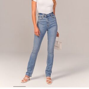 Abercrombie 90s Slim Straight Ultra High Rise Jean *size 32 SHORT*